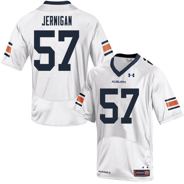 Men #57 Avery Jernigan Auburn Tigers College Football Jerseys Sale-White